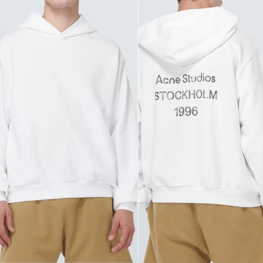 Acne Studios  |Unisex Street Style Long Sleeves Plain Cotton Logo Designers