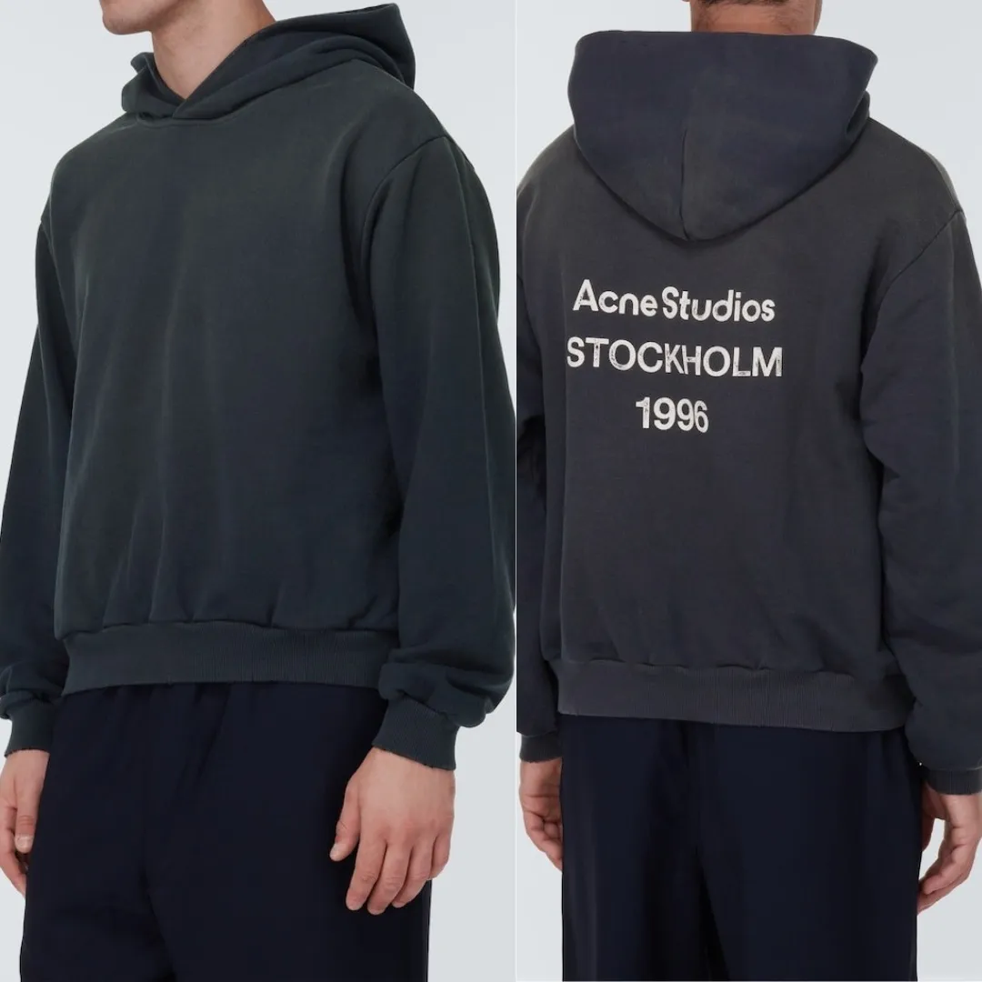 Acne Studios  |Unisex Street Style Long Sleeves Plain Cotton Logo Designers