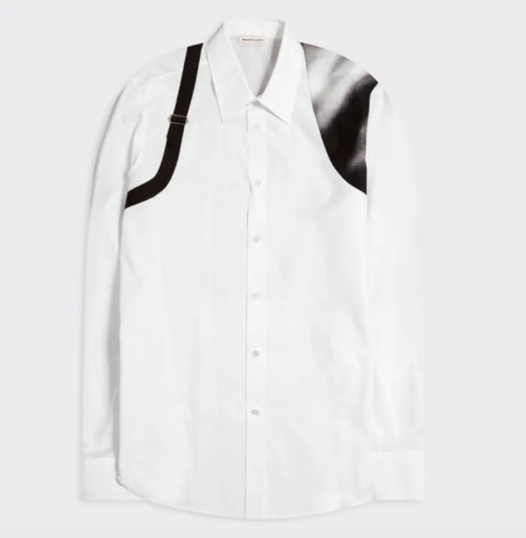 alexander mcqueen  |Button-down Long Sleeves Plain Cotton Shirts