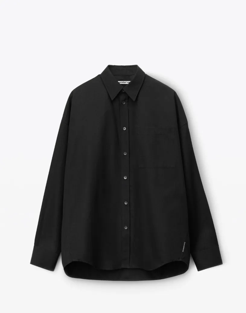 Alexander Wang  |Button-down Long Sleeves Plain Cotton Designers Shirts