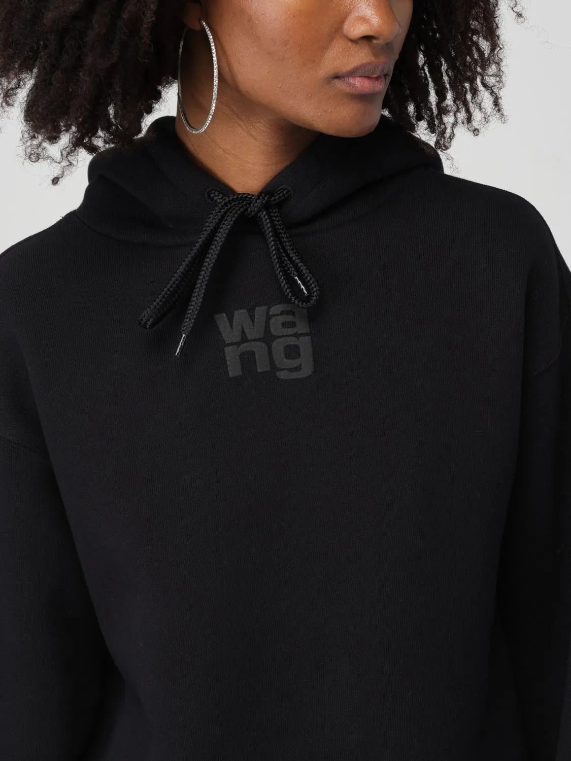 Alexander Wang  |Unisex Street Style Long Sleeves Plain Cotton Logo