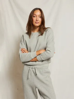 Allman Quilted Sweatshirt - Heather Grey