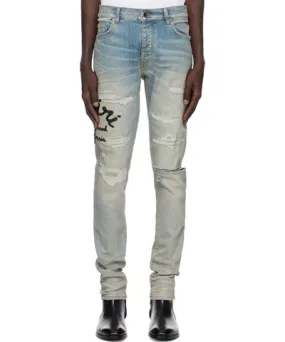 Amiri Blue 'Amiri' Hollywood Thrasher Jeans