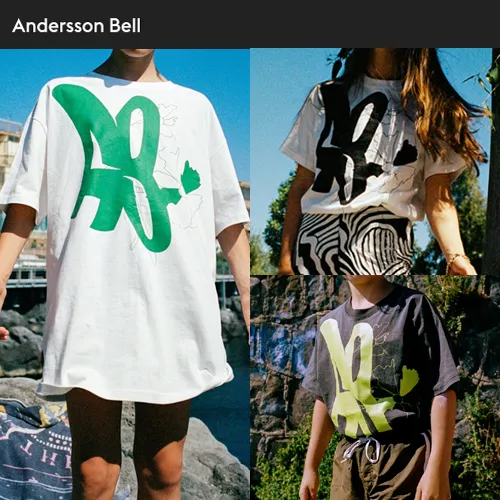 ANDERSSON BELL  |Unisex Sleeveless Street Style Short Sleeves Logo