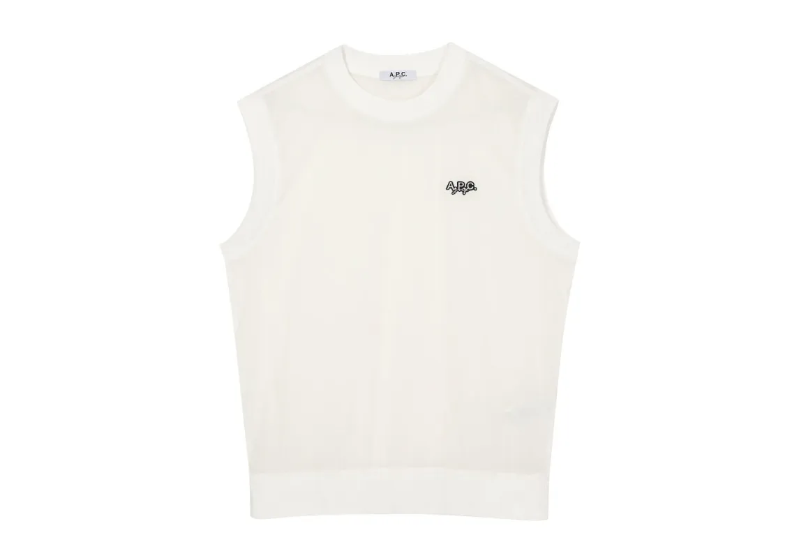 A.P.C.  |Street Style Plain Logo Designers Vests & Gillets