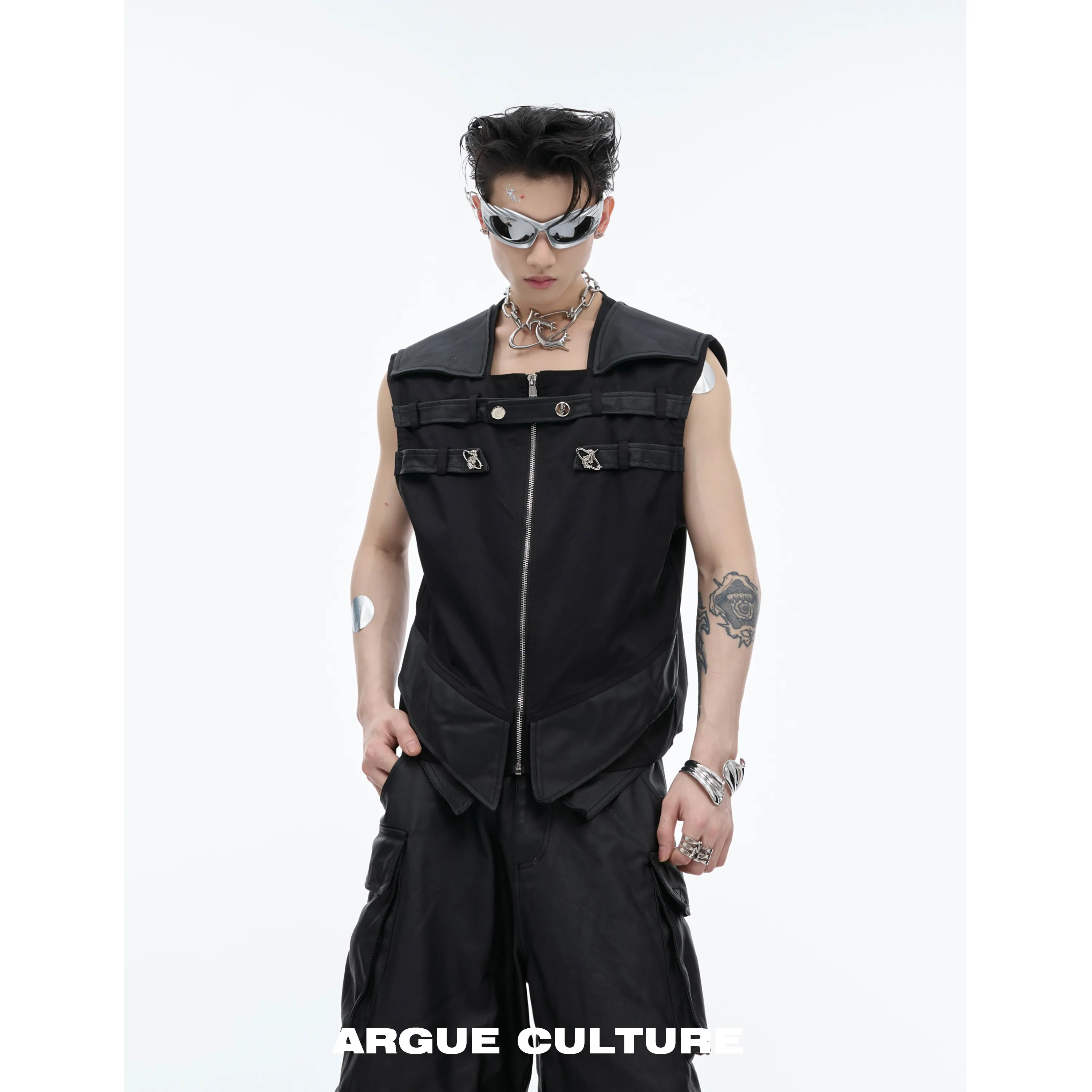 Argue Culture  |Unisex Street Style Vests & Gillets