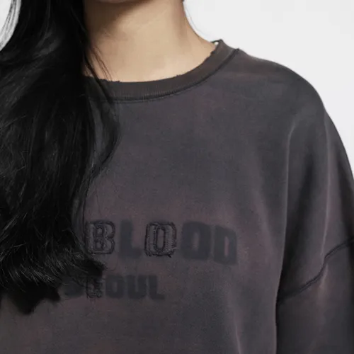 BADBLOOD  |Unisex Street Style Long Sleeves Logo Hoodies & Sweatshirts