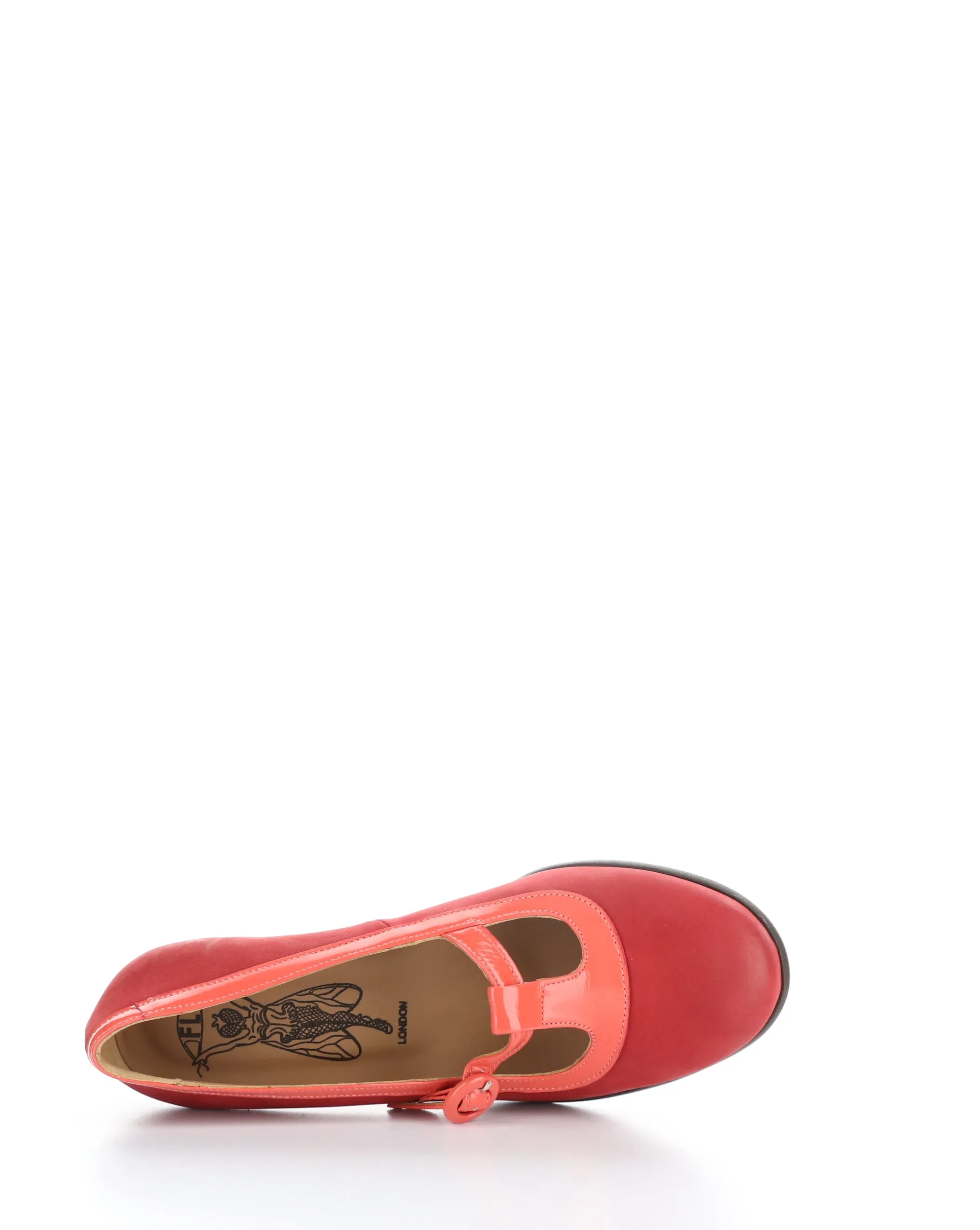 BEGI085FLY 001 SCARLET Round Toe Shoes