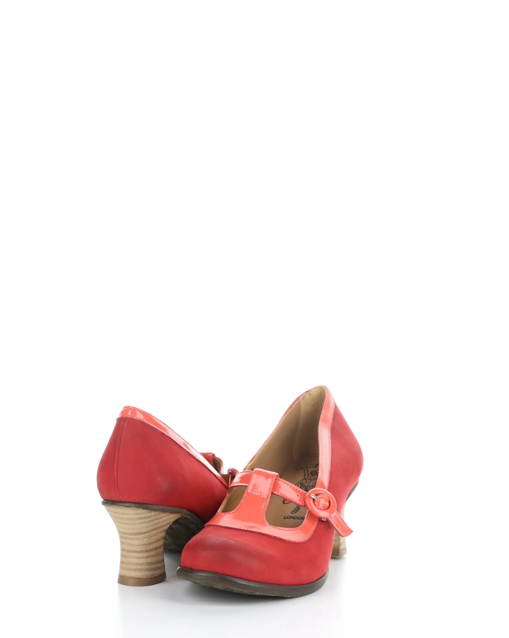 BEGI085FLY 001 SCARLET Round Toe Shoes