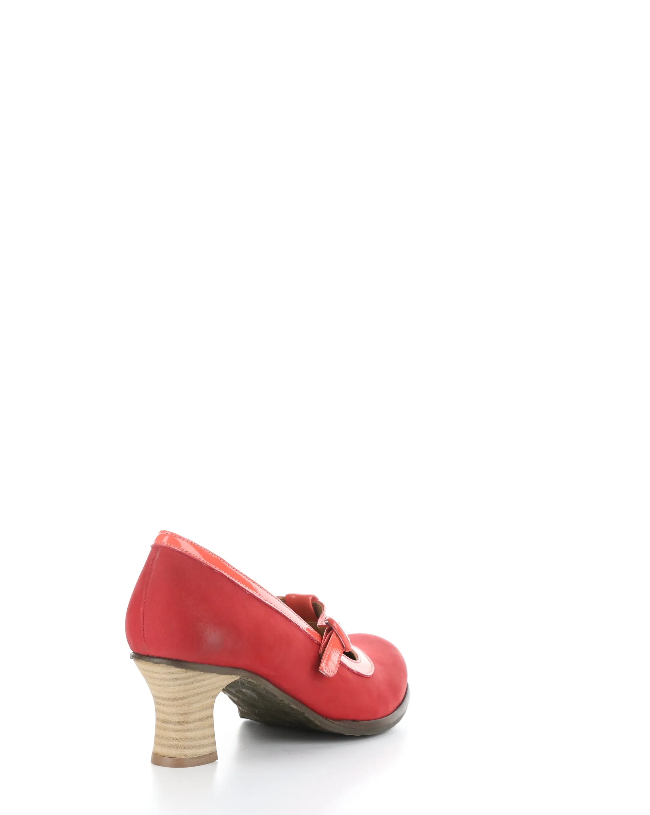 BEGI085FLY 001 SCARLET Round Toe Shoes