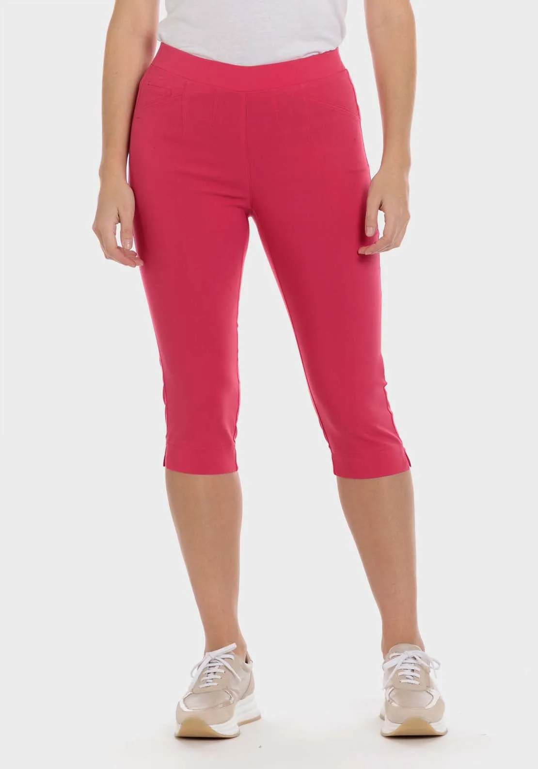 Bengaline Crop Trousers - Fuchsia