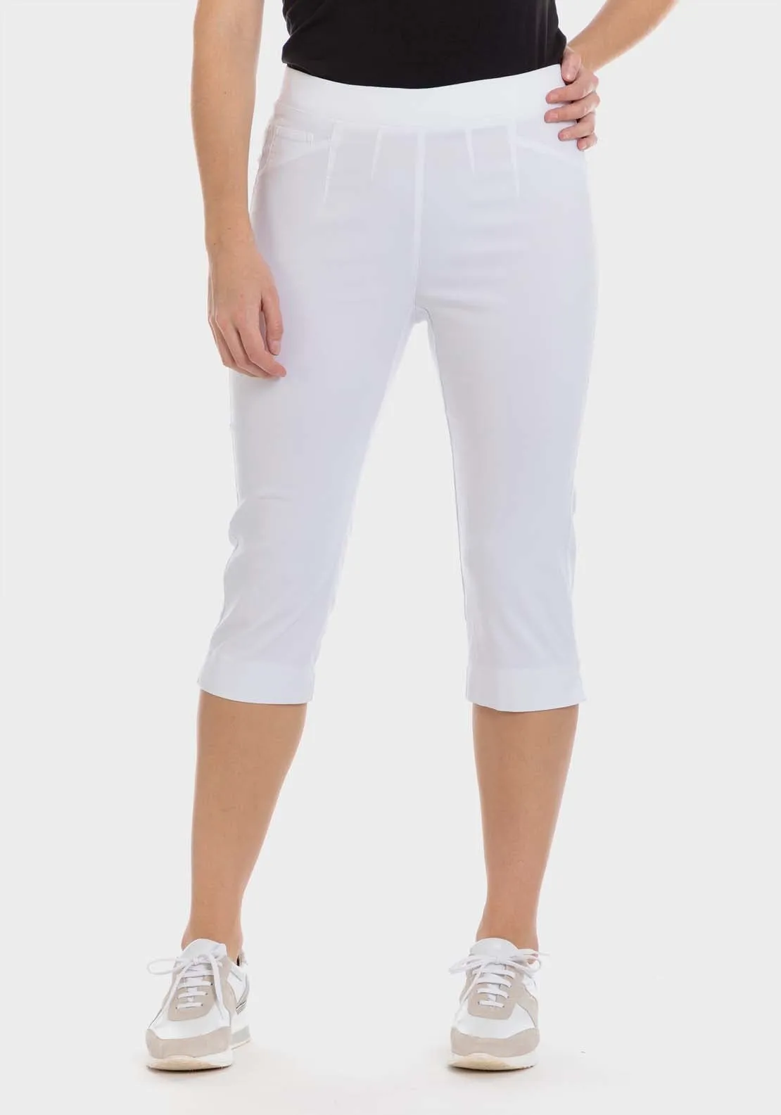 Bengaline Crop Trousers - White