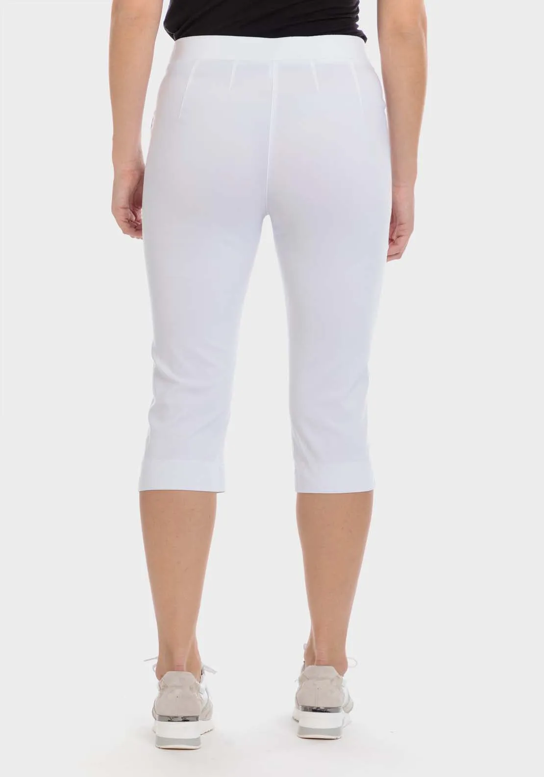 Bengaline Crop Trousers - White