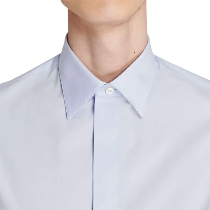 Berluti  |Button-down Long Sleeves Plain Cotton Luxury Shirts