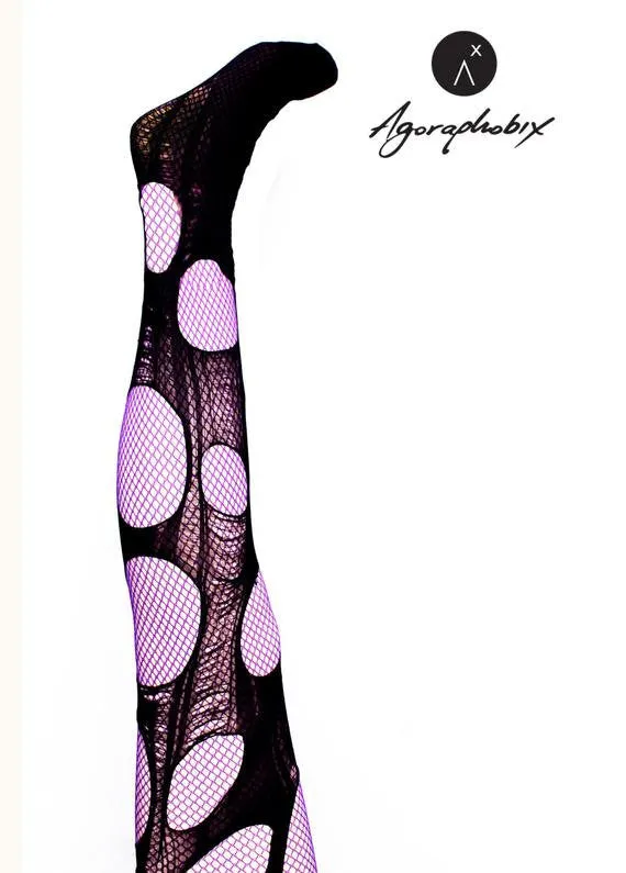 buy 2 get 1 free! Accessorize Agoraphobix double layered torn fishnet tights