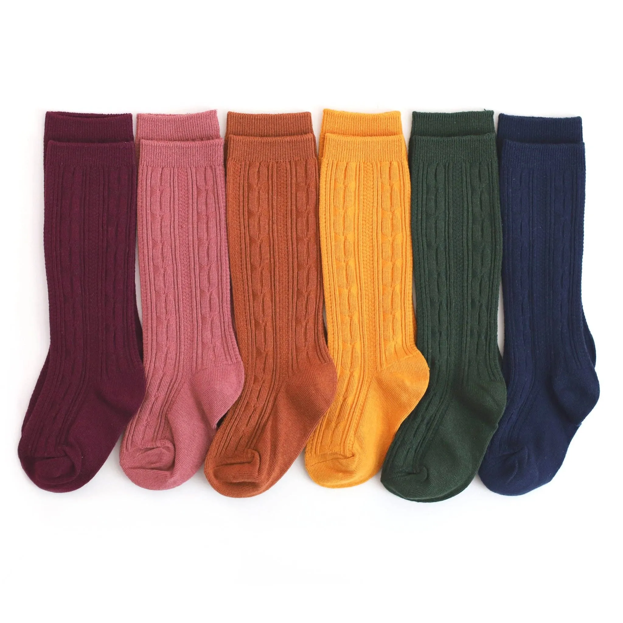 Cable Knit Knee High Socks Bundle