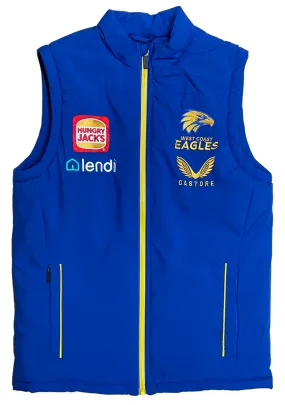 Castore West Coast Eagles Mens Travel Gilet 2022  TM0483