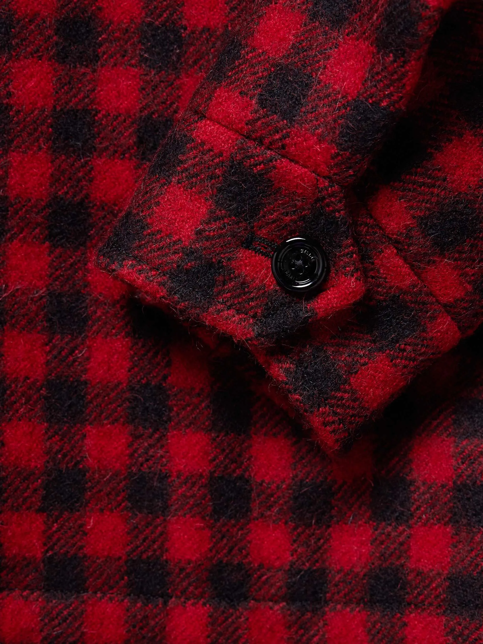 CELINE  |Button-down Tartan Long Sleeves Cotton Logo Luxury Shirts