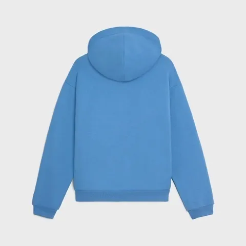 CELINE  |Loose hooded sweatshirt in cotton fleece