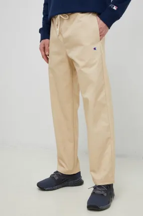 Champion trousers men's beige color