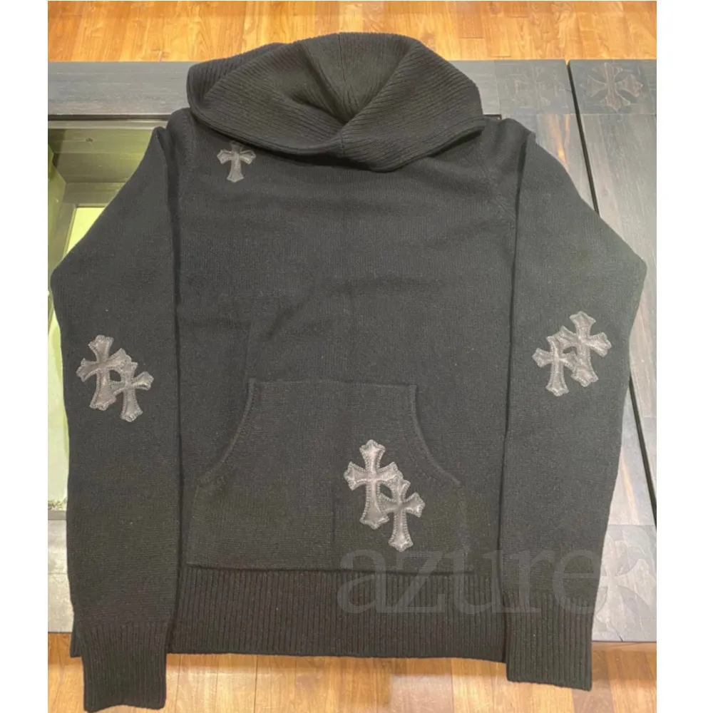 CHROME HEARTS  |Unisex Street Style Long Sleeves Plain Hoodies