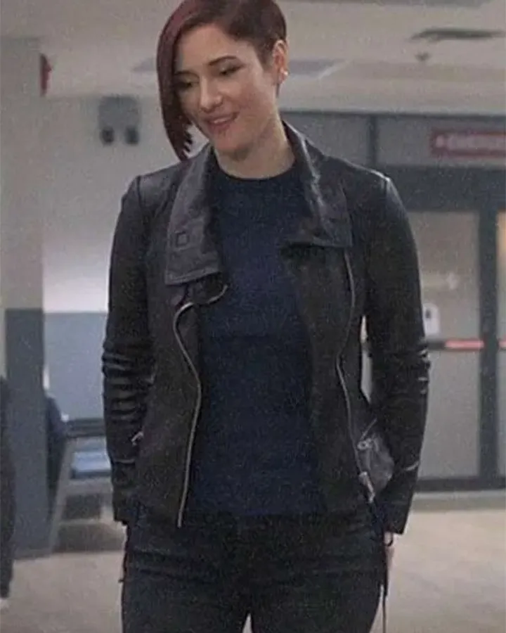 Chyler Leigh Supergirl Black Leather Jacket | William Jacket