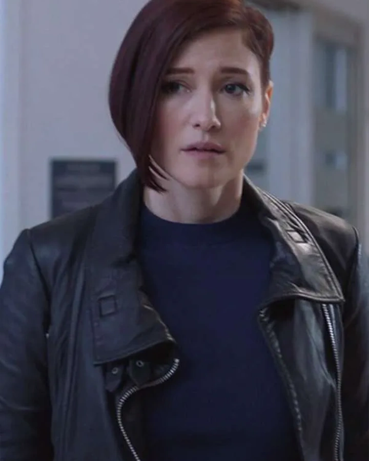 Chyler Leigh Supergirl Black Leather Jacket | William Jacket