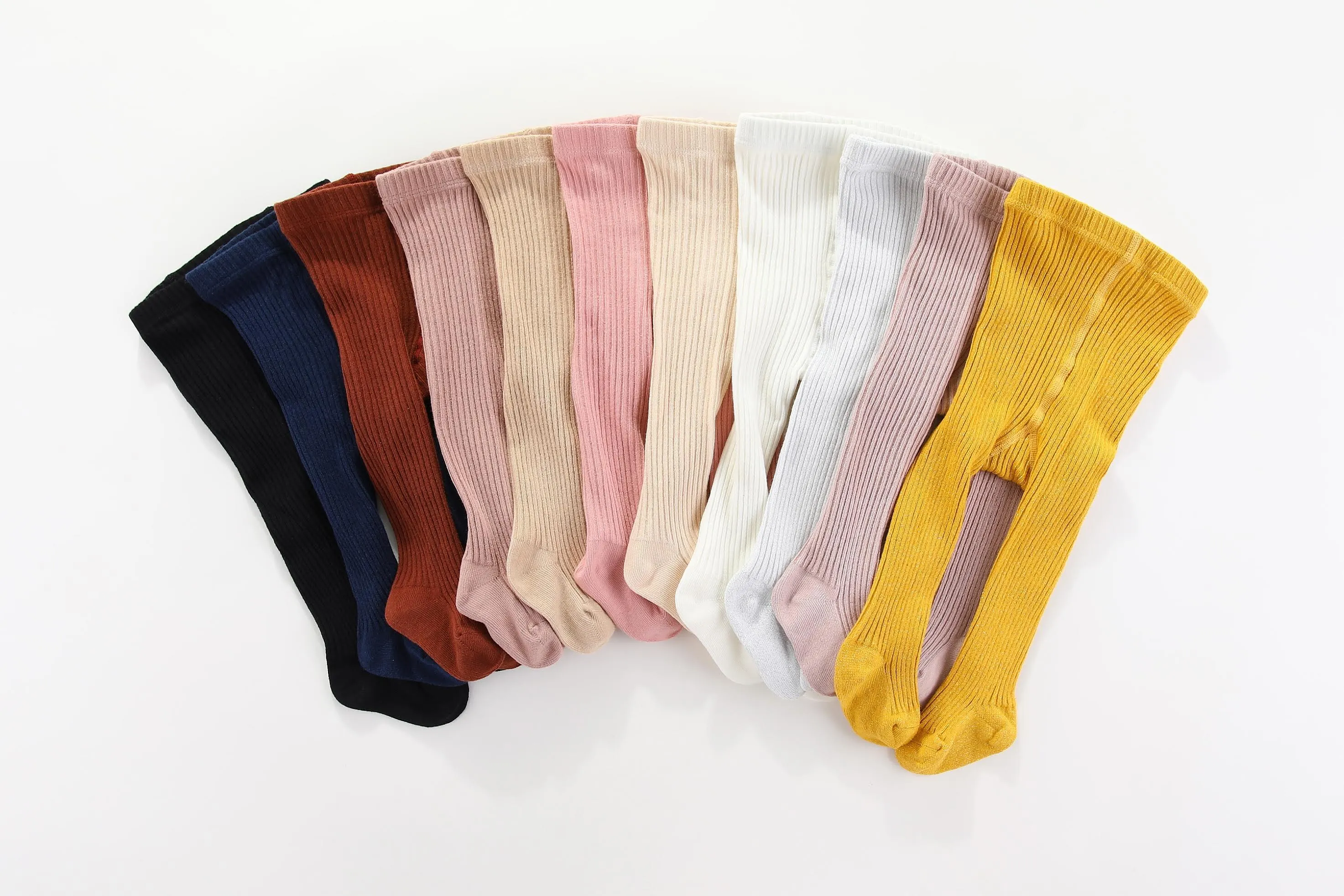 Classic cotton ribbed tights: 0-6M, 6-12M, 1-2Y, 2-3Y, 3-4Y, 4-5Y, 5-6Y, 6-8Y