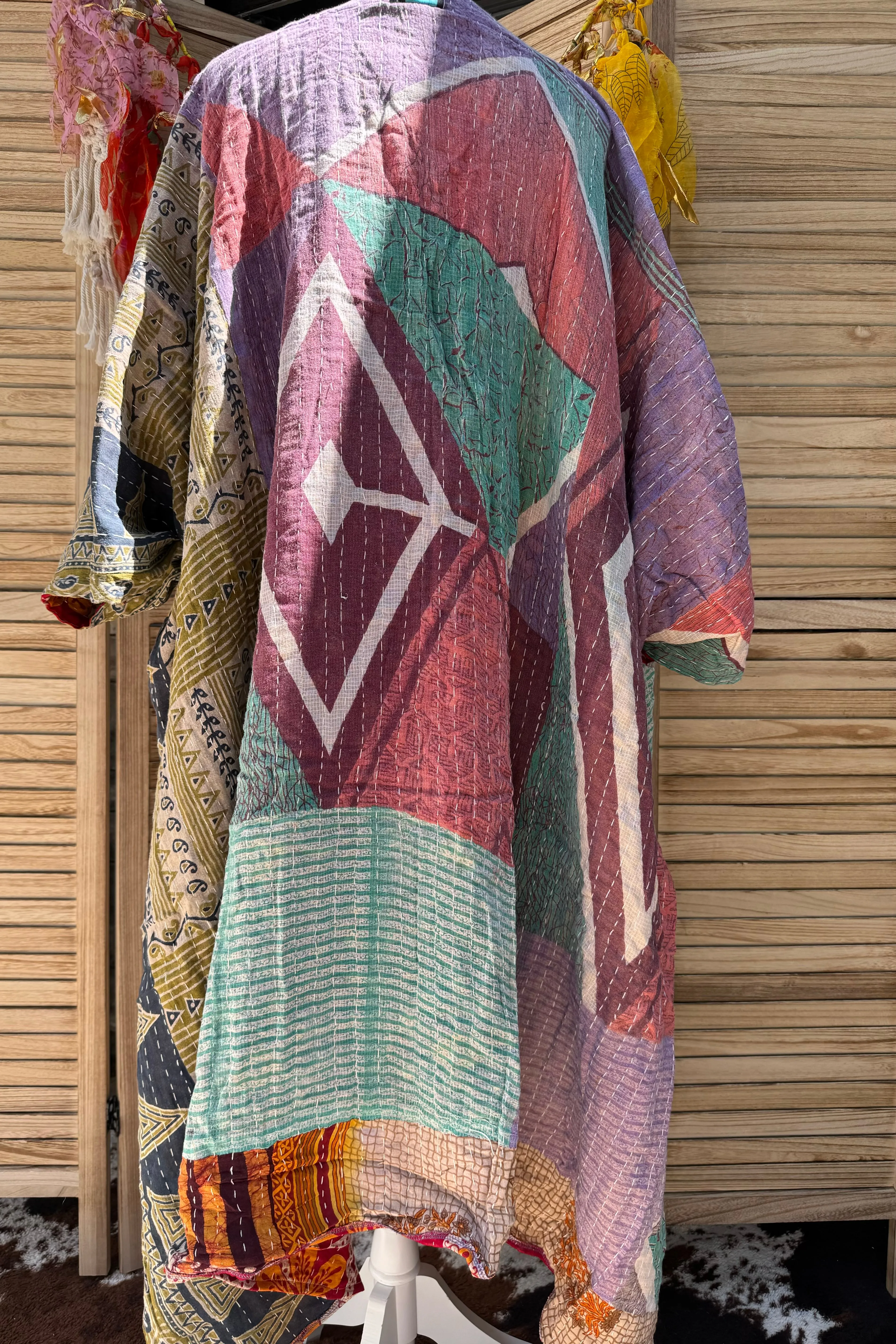 Combo 6- Boheme Vibes Kantha Poncho Tunic Boho Top