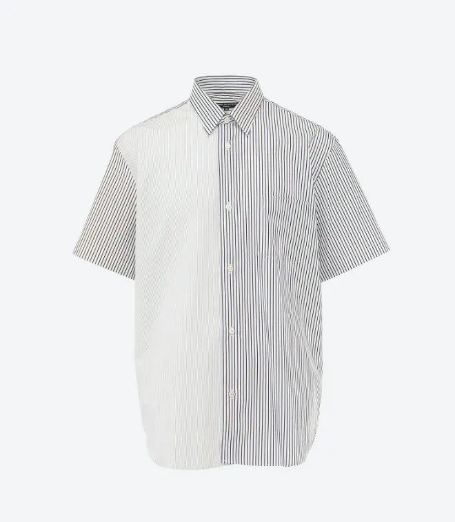 COMME des GARCONS  |Button-down Stripes Short Sleeves Designers Shirts