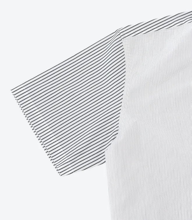 COMME des GARCONS  |Button-down Stripes Short Sleeves Designers Shirts