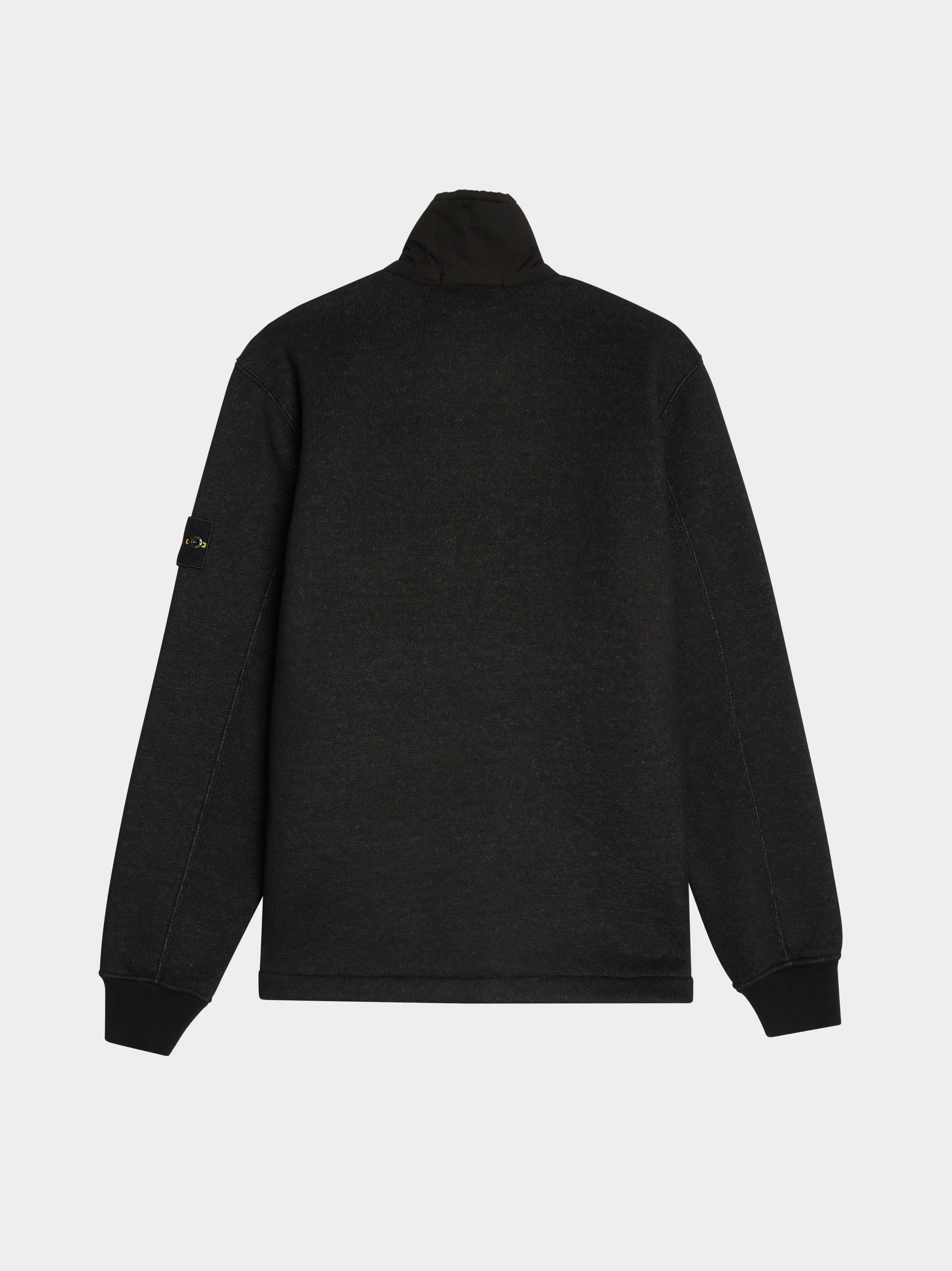 Cotton Terry Fleece Track Top, Black