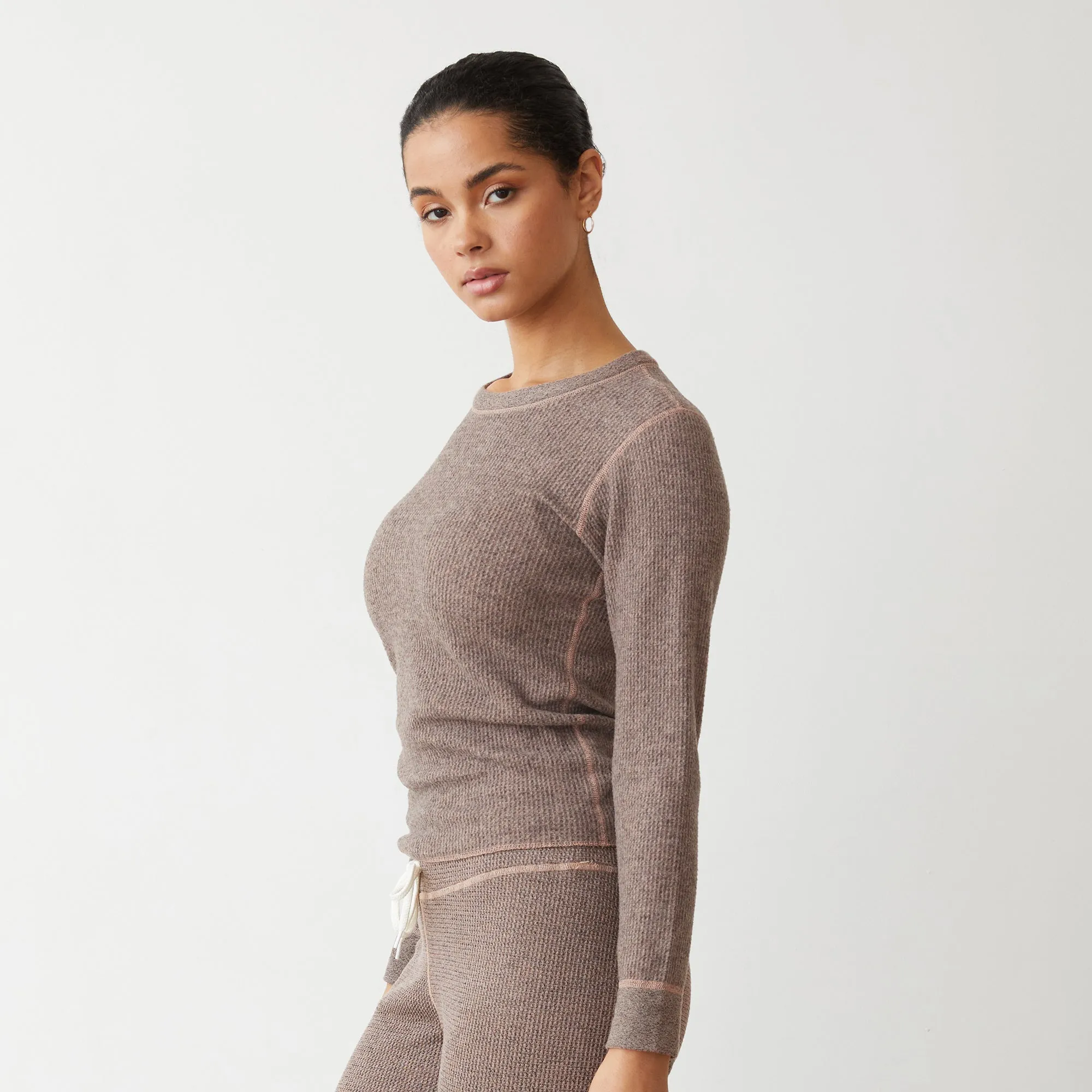 Cozy Heather Thermal Long Sleeve