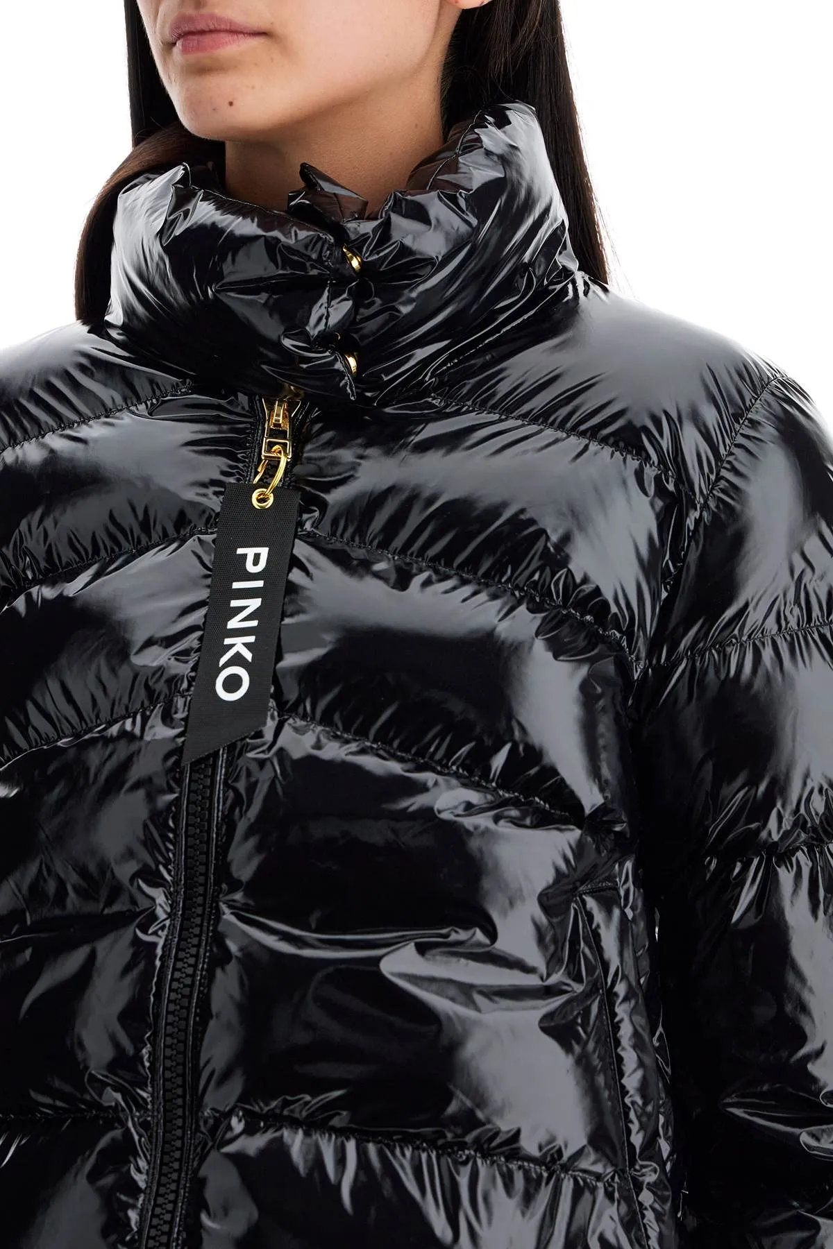 crystal nylon down jacket