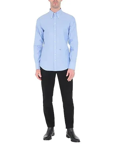 D SQUARED2  |Button-down Long Sleeves Plain Cotton Logo Luxury Shirts