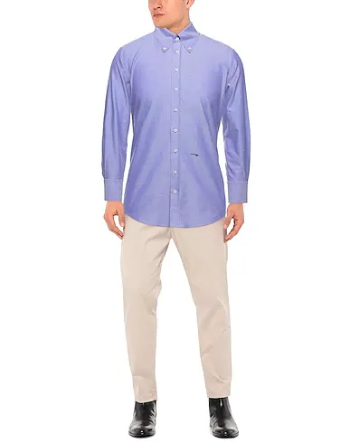 D SQUARED2  |Button-down Long Sleeves Plain Cotton Logo Luxury Shirts