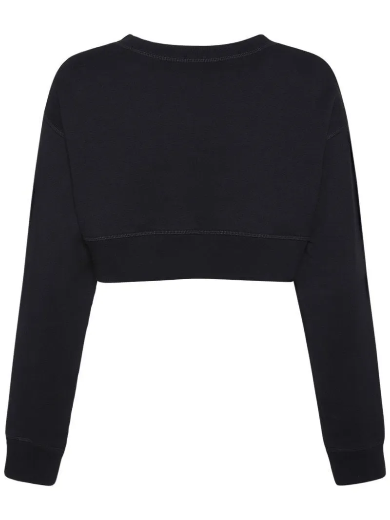 D SQUARED2  |Monogram Street Style Long Sleeves Plain Cotton Logo