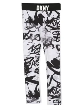 Dkny Leggings Grafitti Black & White