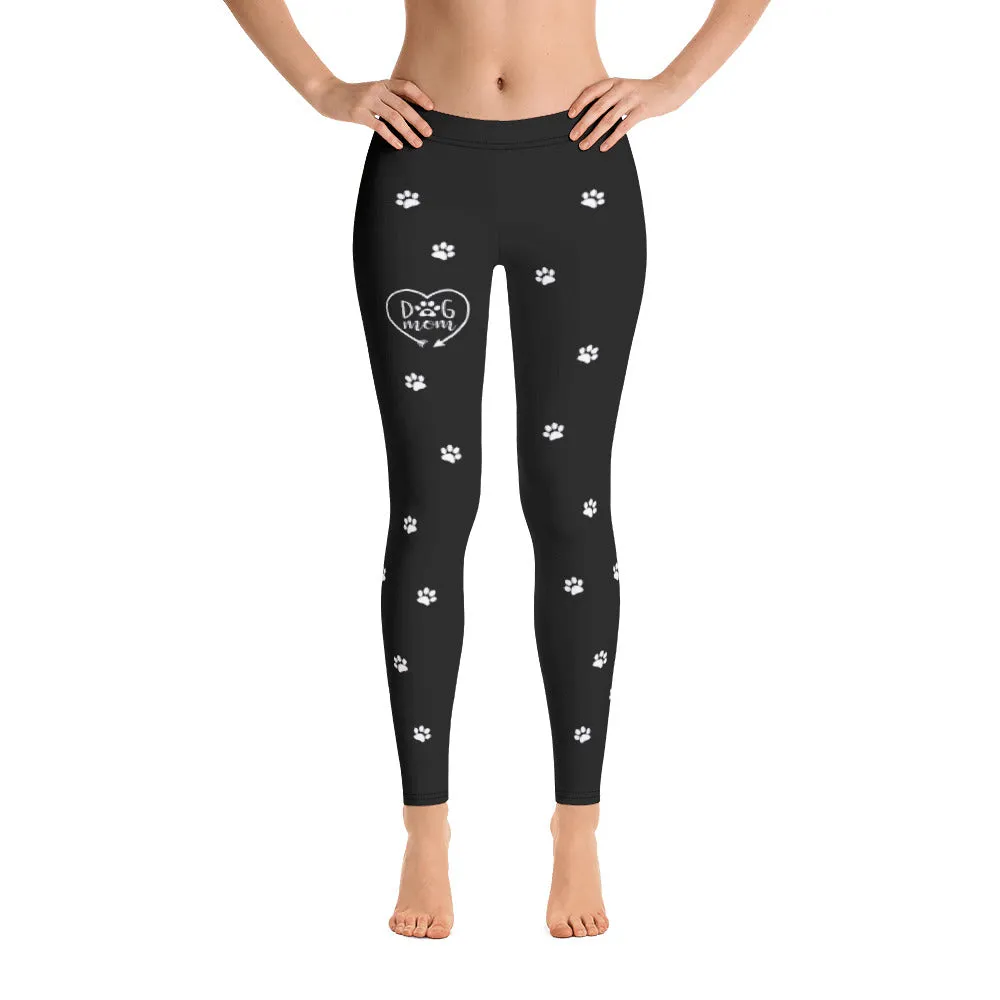 Dog Mom Heart Leggings