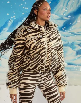 Down Puffer Jacket - Zebra