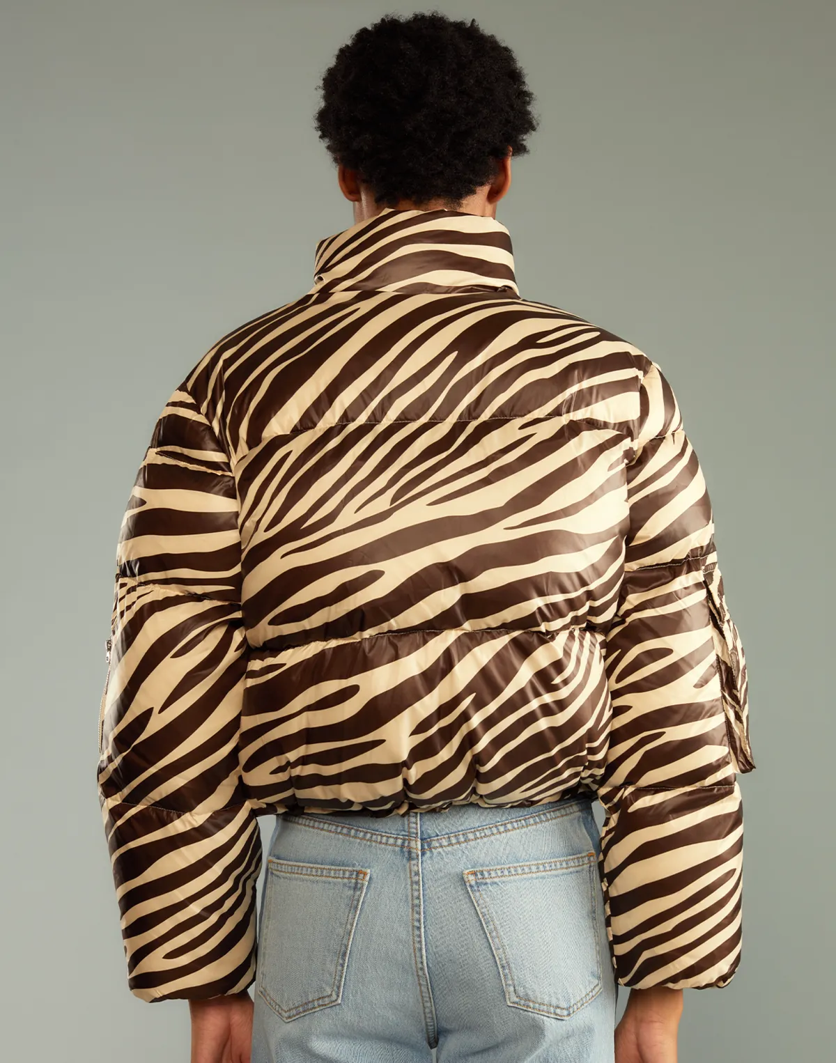 Down Puffer Jacket - Zebra