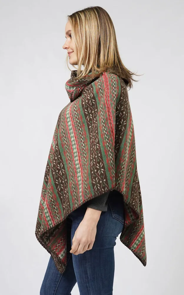 EPC10801 ETHNIC PATTERN PONCHO