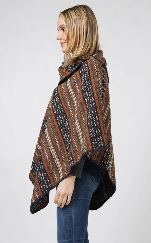 EPC10801 ETHNIC PATTERN PONCHO