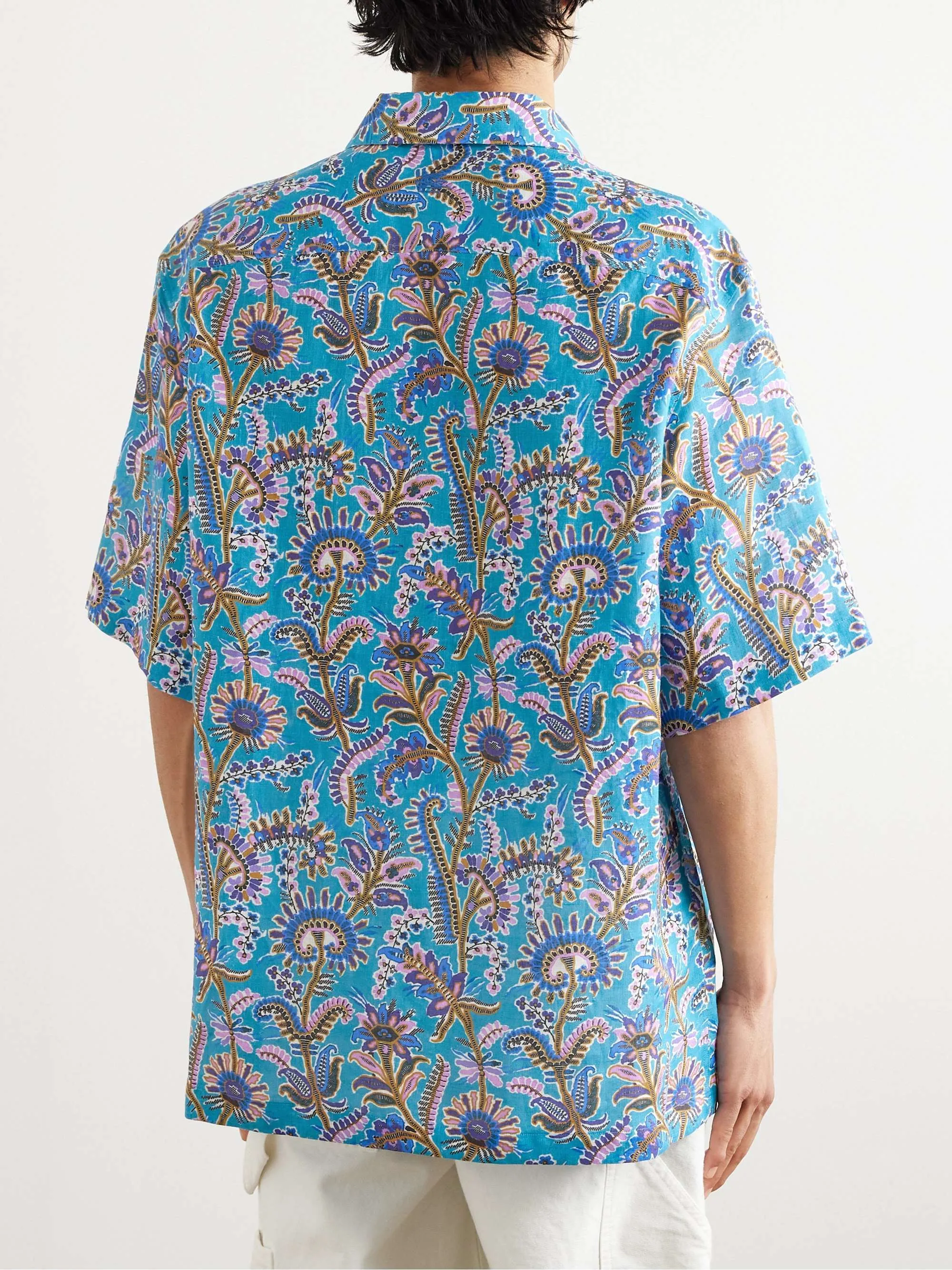 ETRO  |Button-down Paisley Unisex Cotton Short Sleeves Luxury