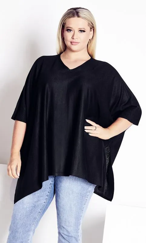 Evans Black Parklane Poncho