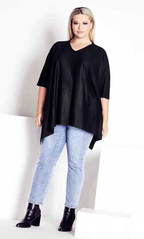 Evans Black Parklane Poncho