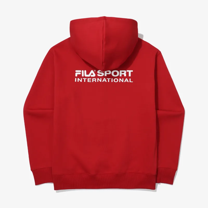 FILA  |Unisex Street Style Long Sleeves Plain Cotton Logo Hoodies