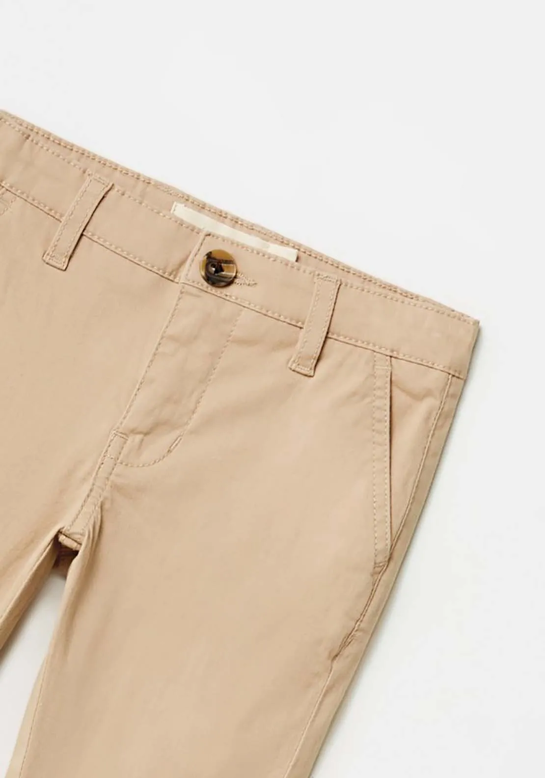 Formal Plain Trousers - Beige / Camel