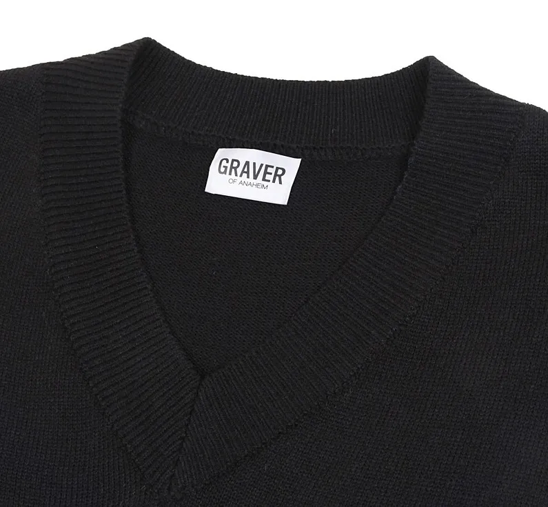 GRAVER  |[GRAVER]★HEART BOARD EMBROIDERY KNIT VEST