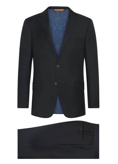 HICKEY FREEMAN Navy Infinity Suit: B Fit